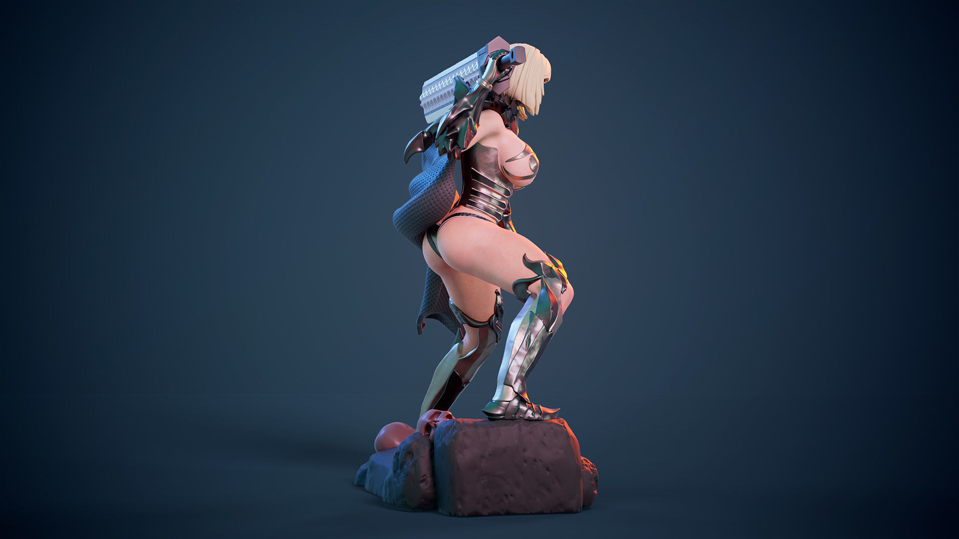3D Print model - lady warrior - a  3D print model_21
