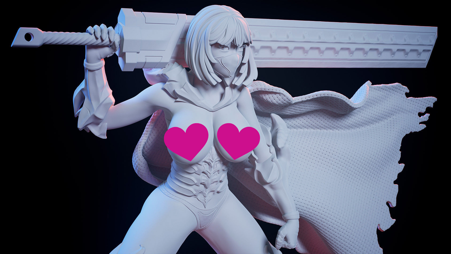 3D Print model - lady warrior - a  3D print model_11