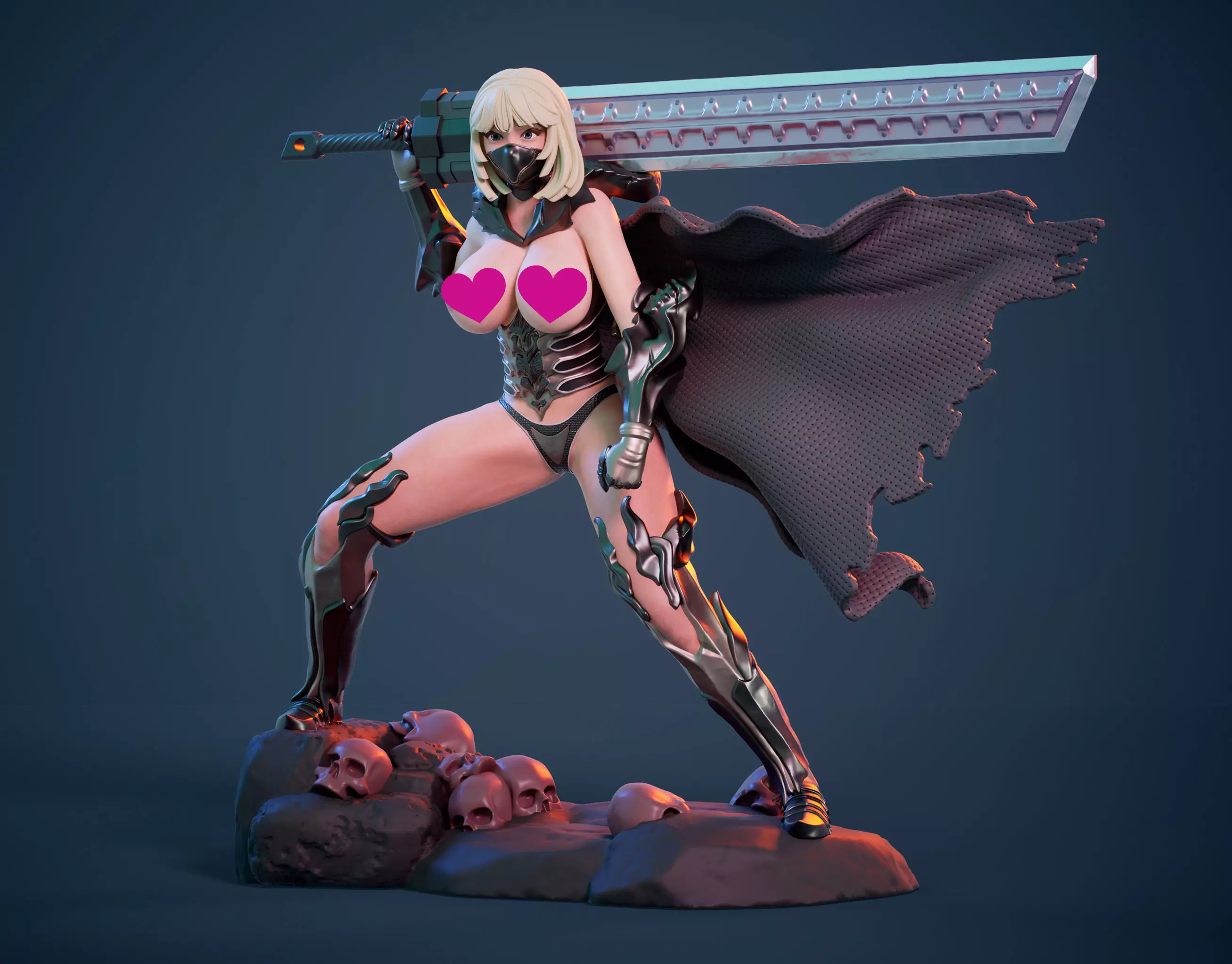3D Print model - lady warrior - a  3D print model_0