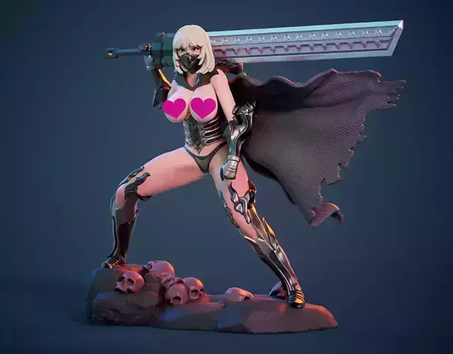 3D Print model - lady warrior - a  3D print model