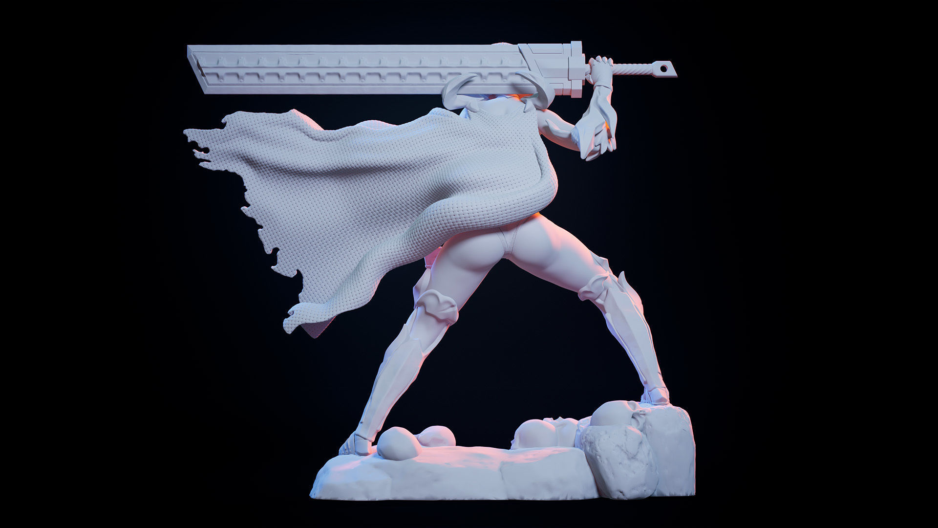 3D Print model - lady warrior - a  3D print model_9