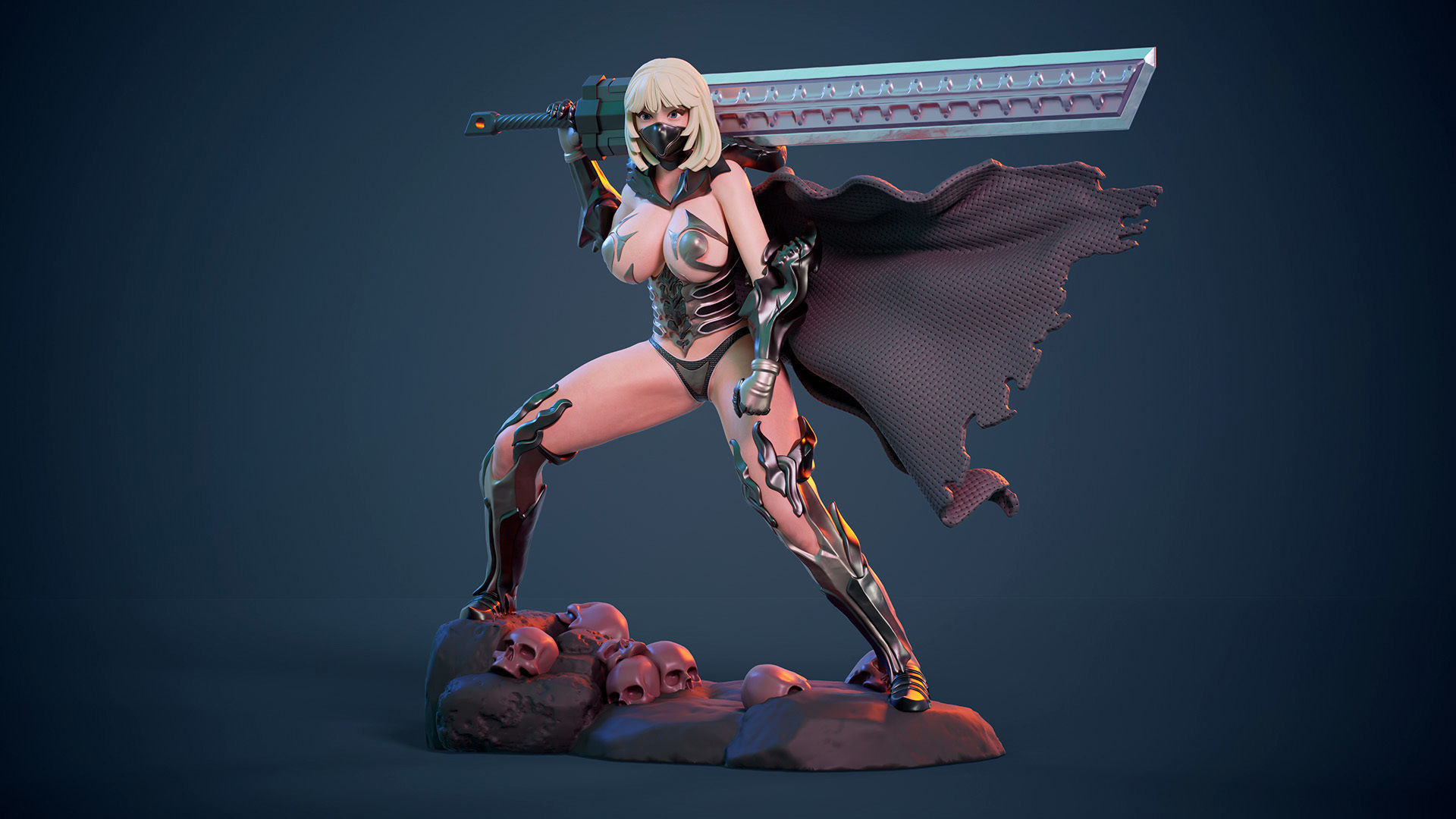 3D Print model - lady warrior - a  3D print model_4