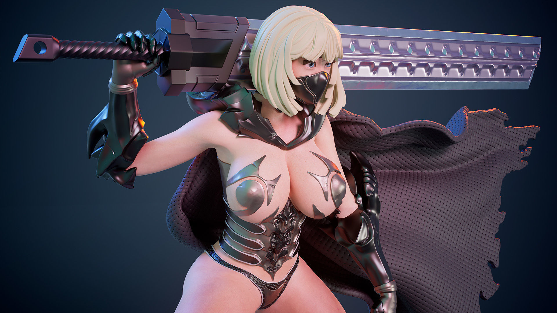 3D Print model - lady warrior - a  3D print model_14