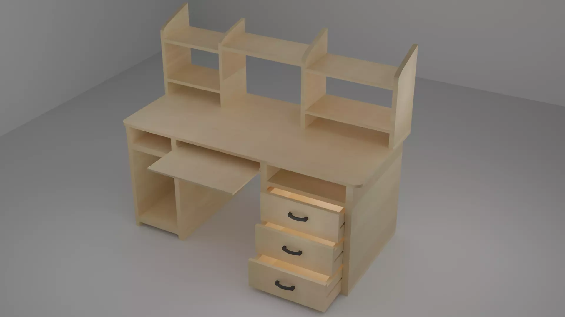 Table -  study table 3D model_0