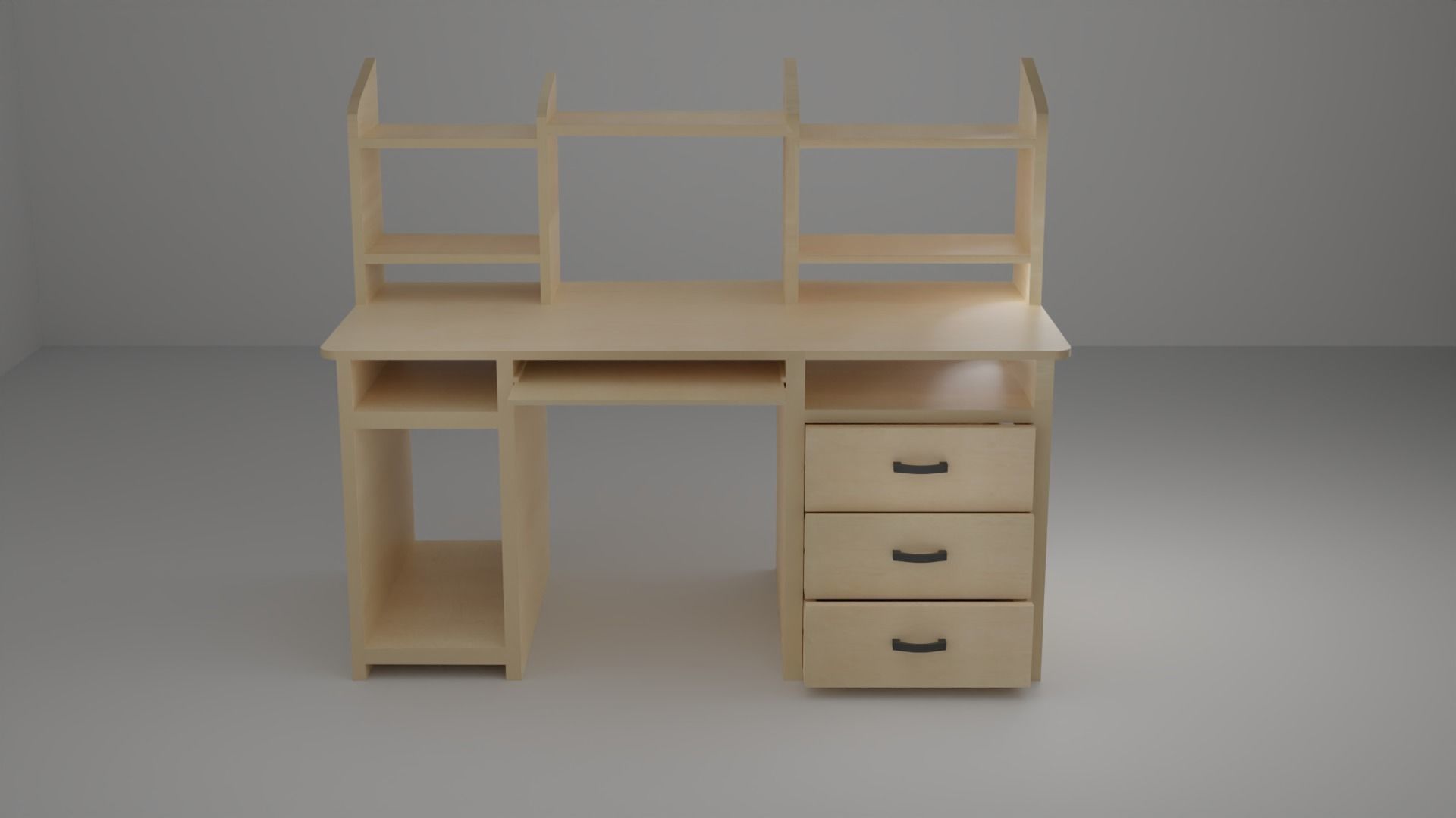Table -  study table 3D model_2