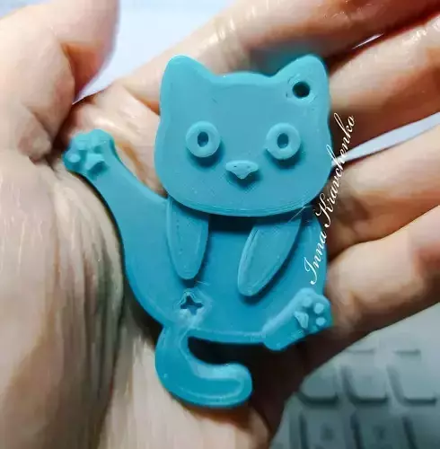 Hoba cat Keychain
