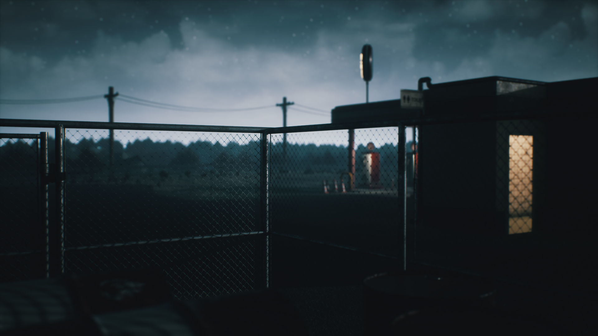 Old Gas Station Low-poly 3D model_26