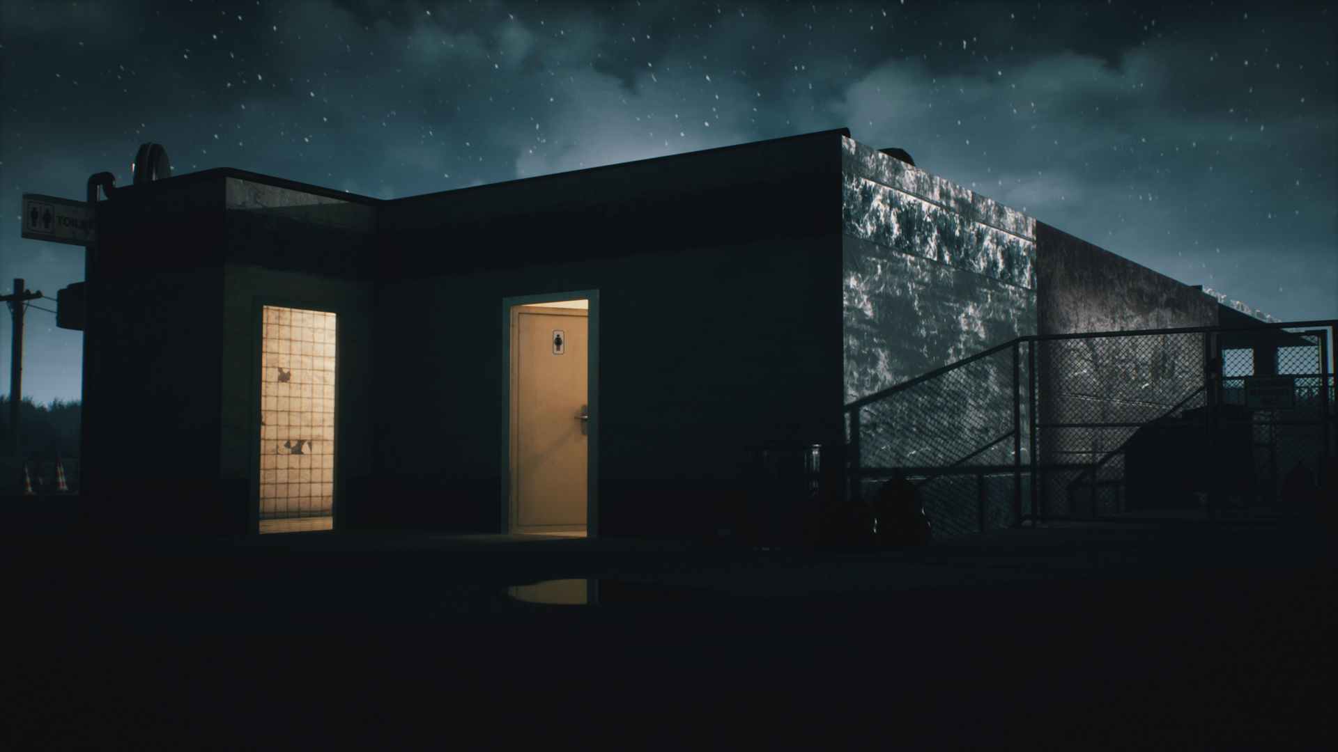 Old Gas Station Low-poly 3D model_30