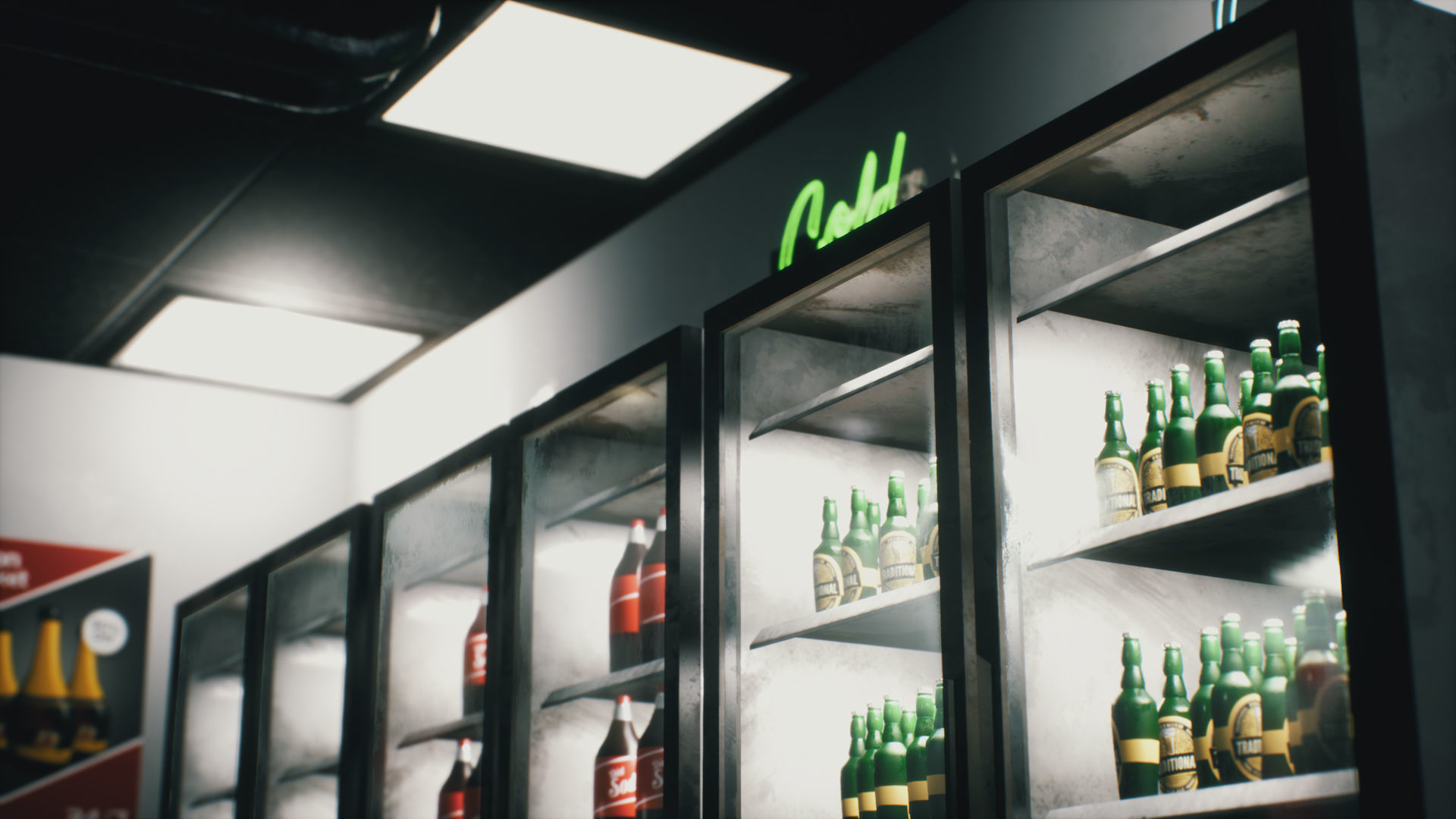 Old Gas Station Low-poly 3D model_19