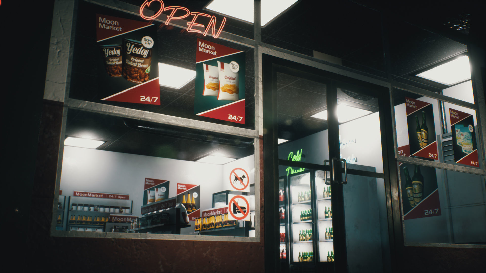 Old Gas Station Low-poly 3D model_27