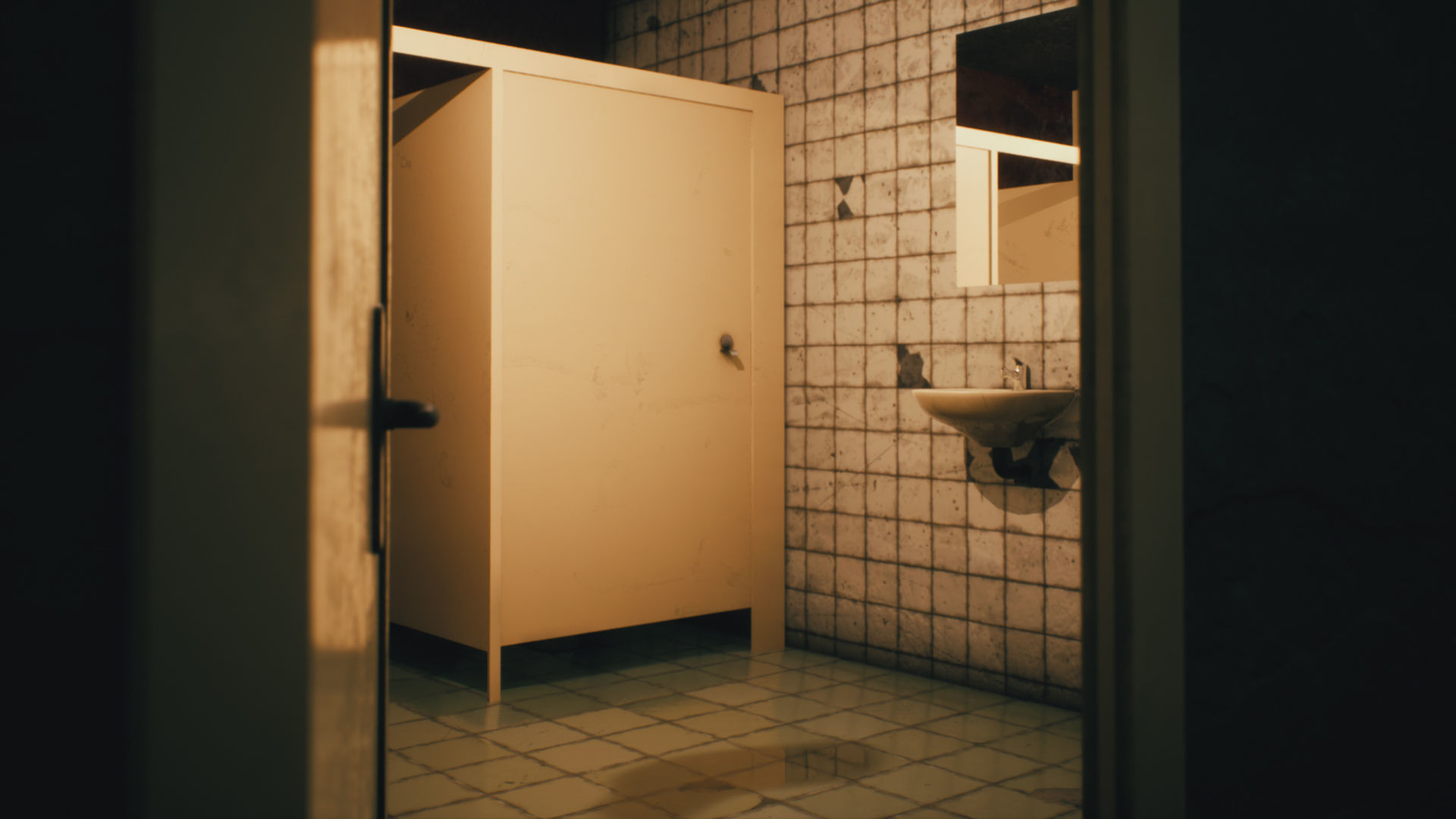 Old Gas Station Low-poly 3D model_36