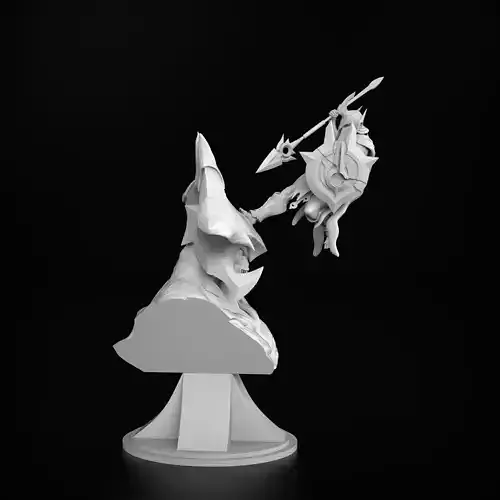 Aatrox vs Pantheon Figure statue