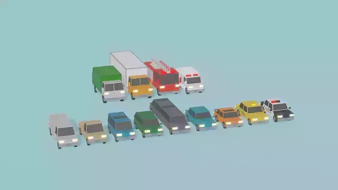 Low Poly Vehicle Pack Lite