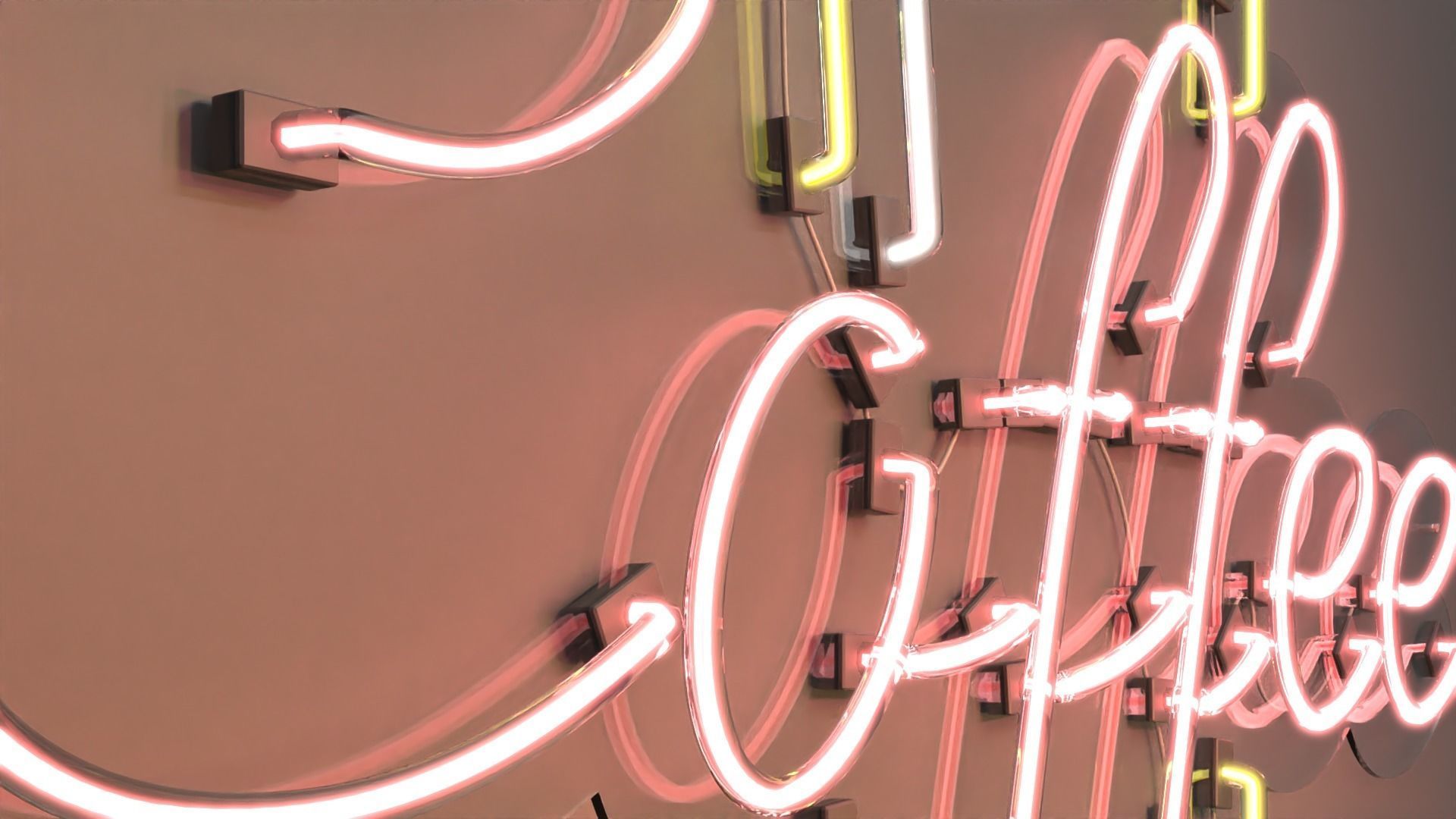 Coffee 1 - Neon Sign 3D model_1