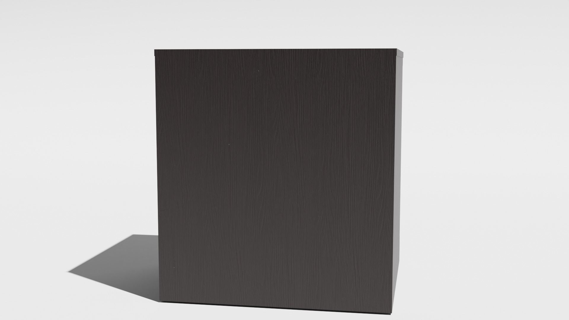 Dark Brown TV Stand Low-poly 3D model_2