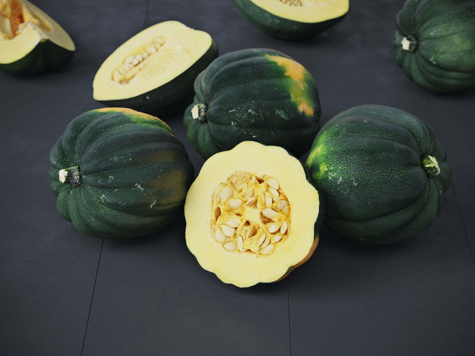 Acorn Squash 3D model_3