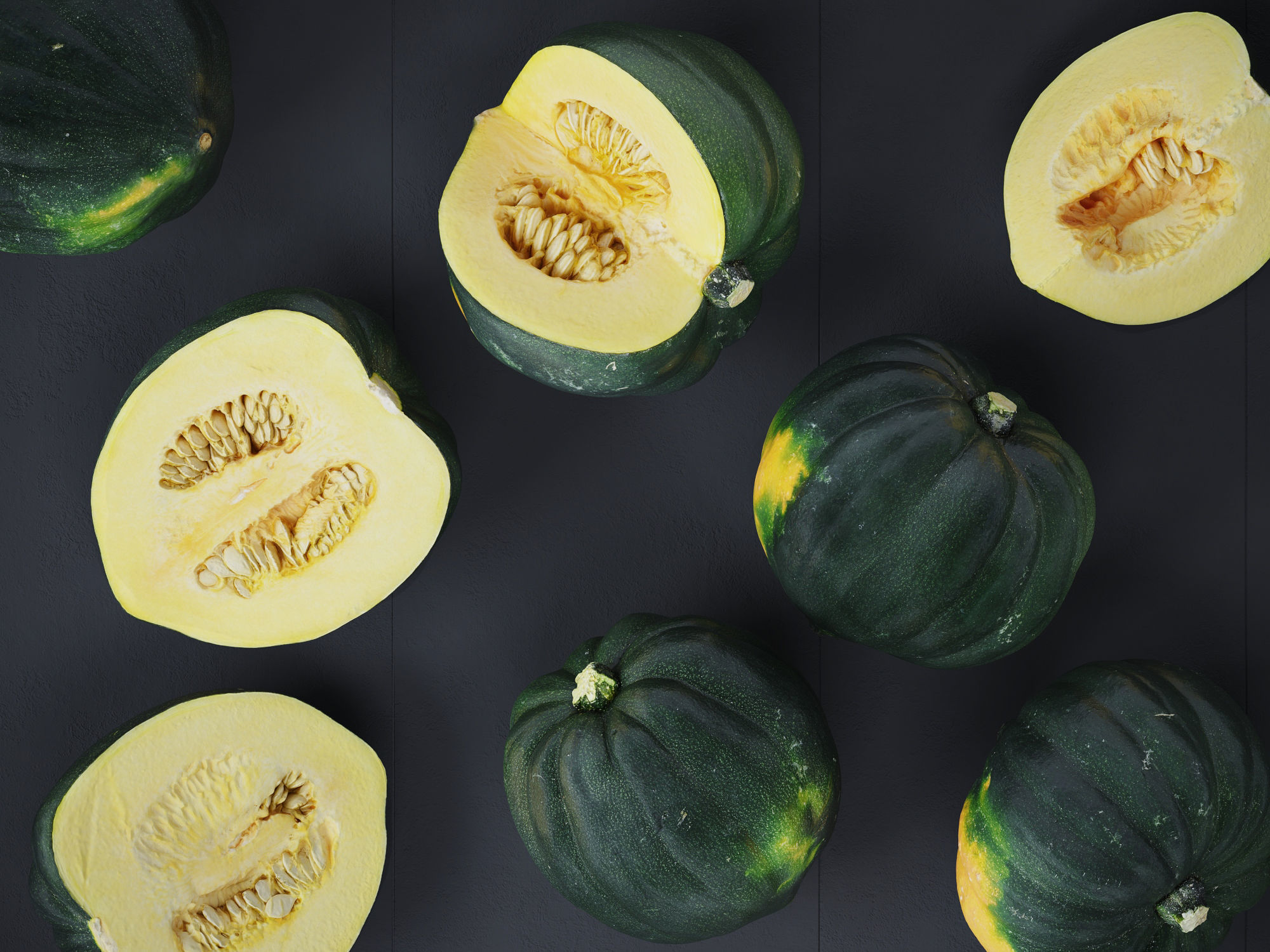 Acorn Squash 3D model_2