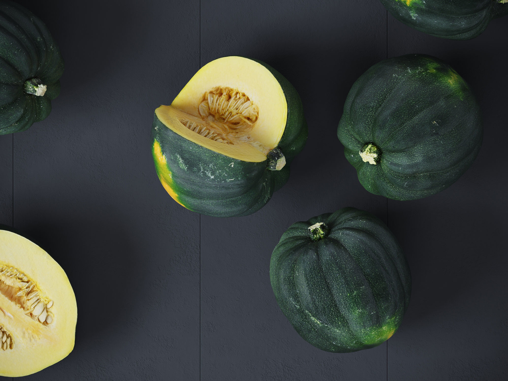 Acorn Squash 3D model_4