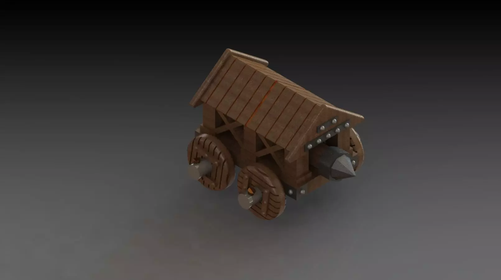 Ariete de guerra miniatura 3D print model_0