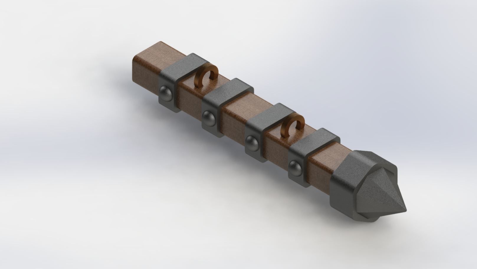 Ariete de guerra miniatura 3D print model_2