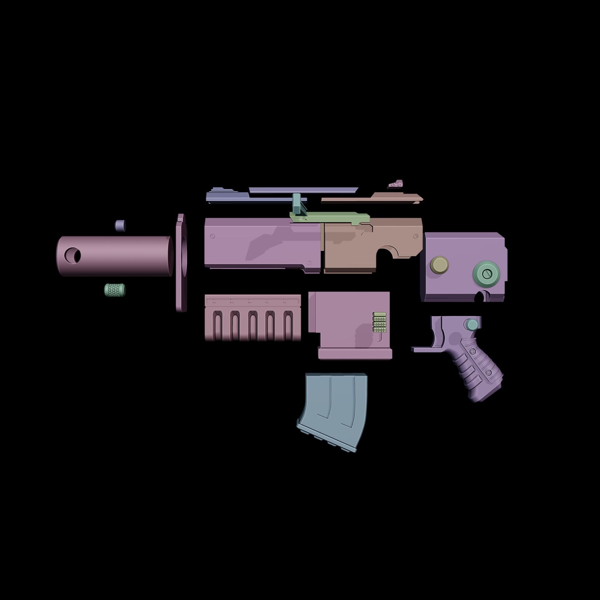 Boltgun Darktide Warhammer 40k  3D print model_13