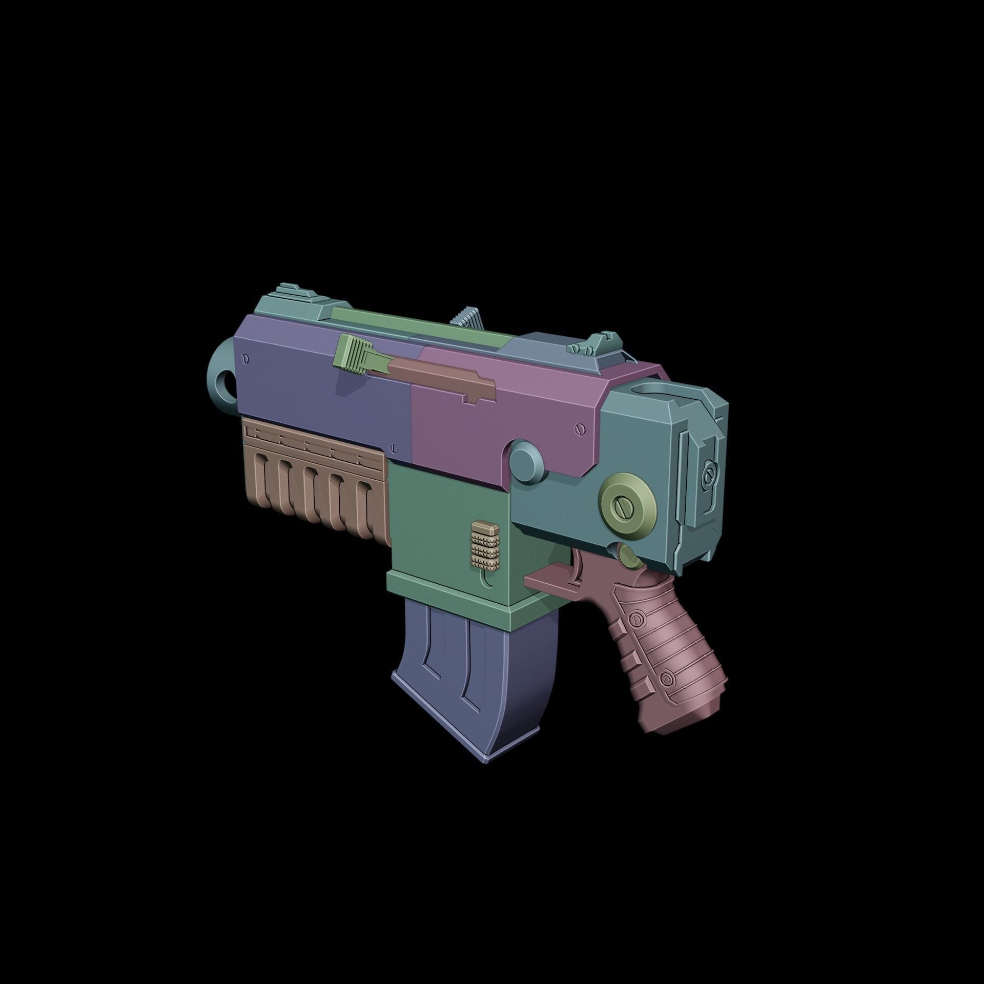 Boltgun Darktide Warhammer 40k  3D print model_9