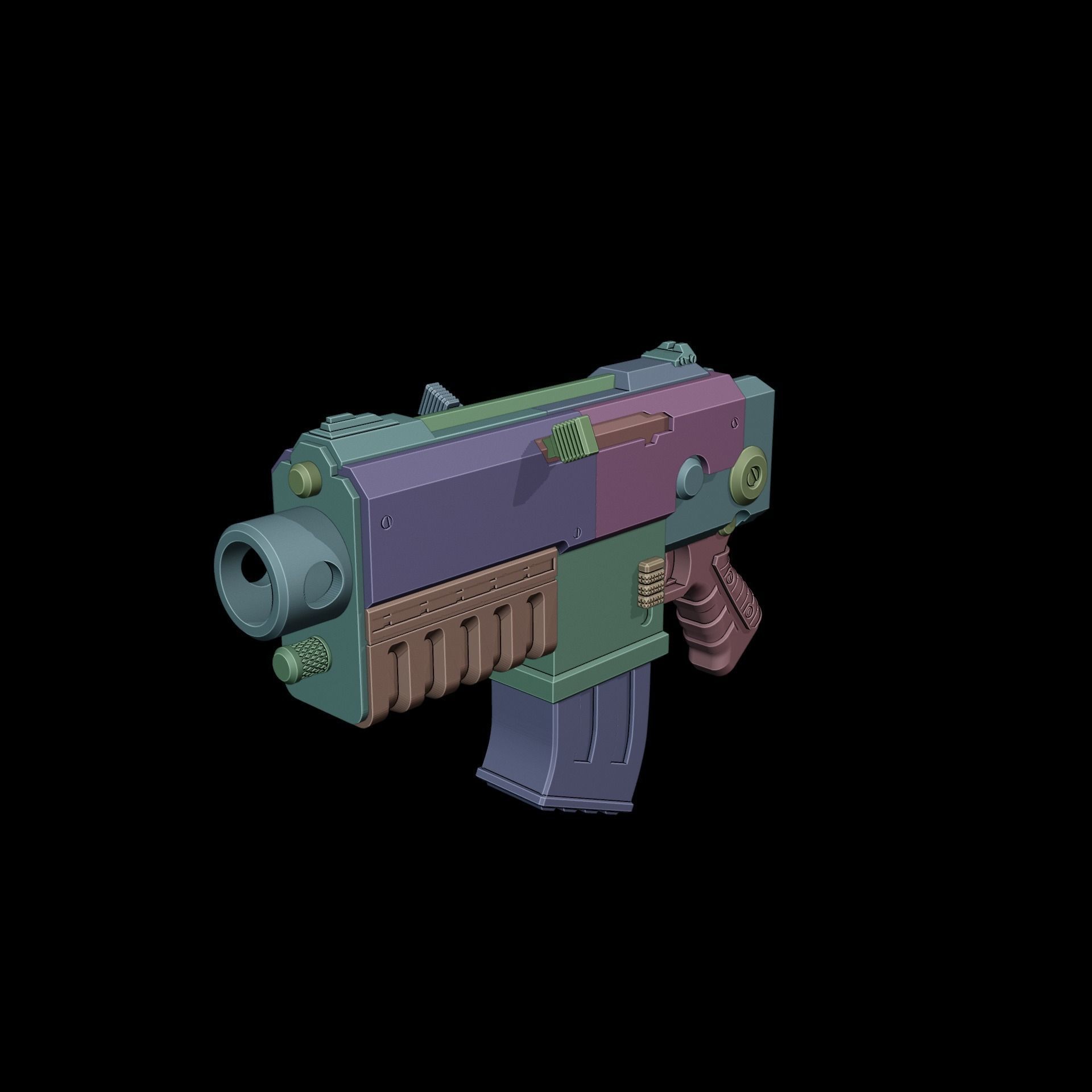 Boltgun Darktide Warhammer 40k  3D print model_8