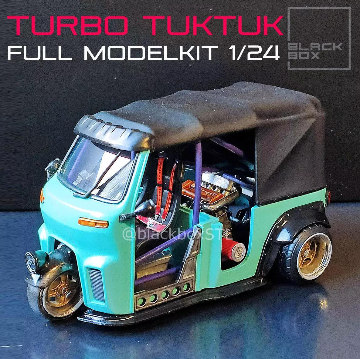 TURBO TUKTUK  FULL MODELKIT 1-24th 3D print model_0