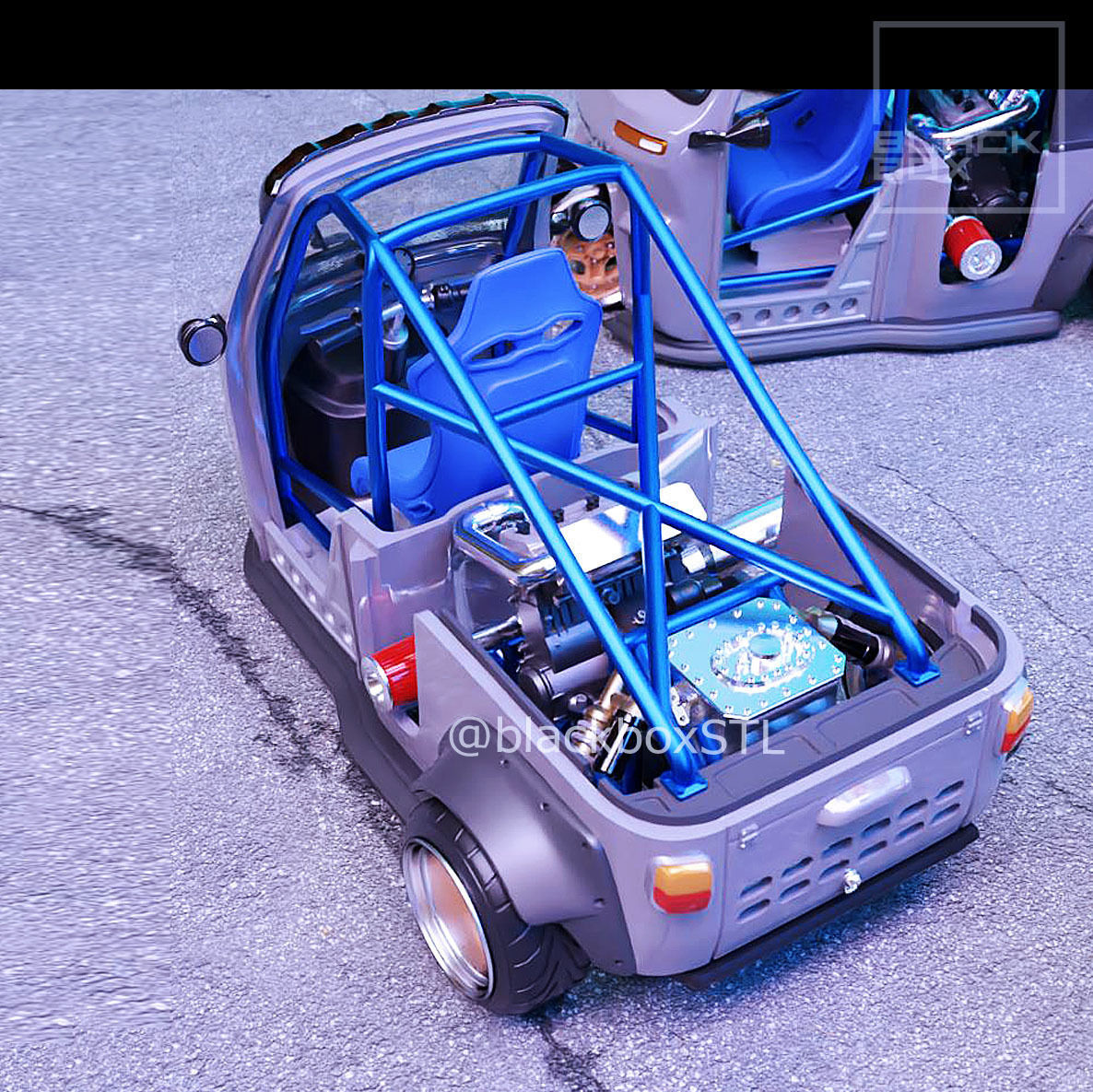 TURBO TUKTUK  FULL MODELKIT 1-24th 3D print model_10