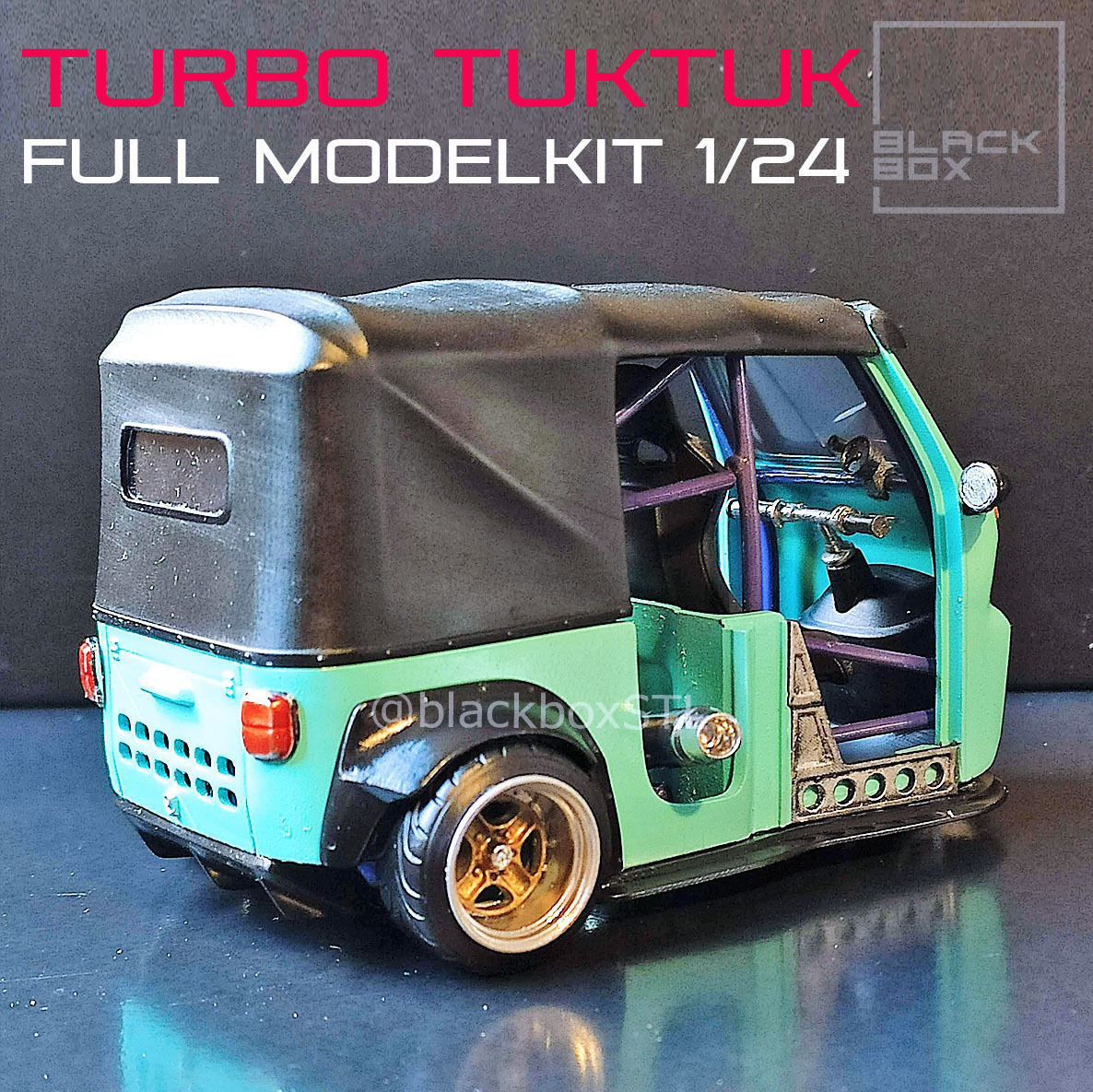 TURBO TUKTUK  FULL MODELKIT 1-24th 3D print model_2