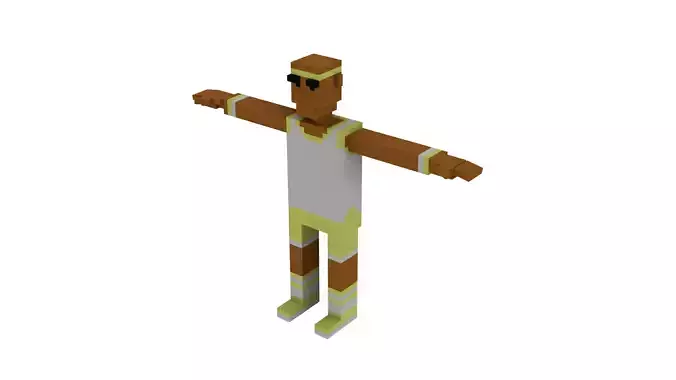 SPORTY VOXEL CHARACTER