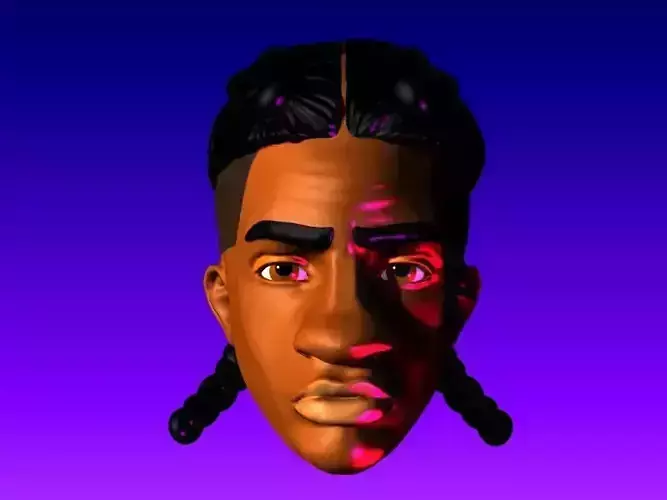 MILES MORALES PROWLER SPIDERMAN HEAD ACTION FIGURE 3D print model