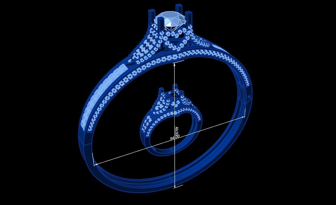 Diamond Jewellery Sets 03  3D print model_2