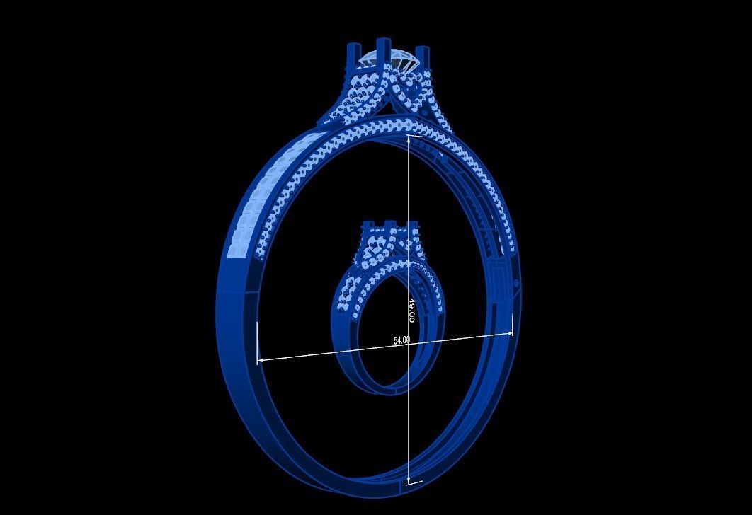 Diamond Jewellery Sets 03  3D print model_1