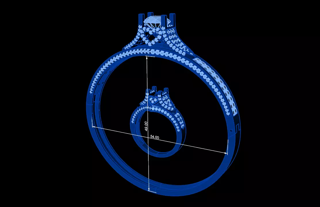 Diamond Jewellery Sets 03  3D print model_0