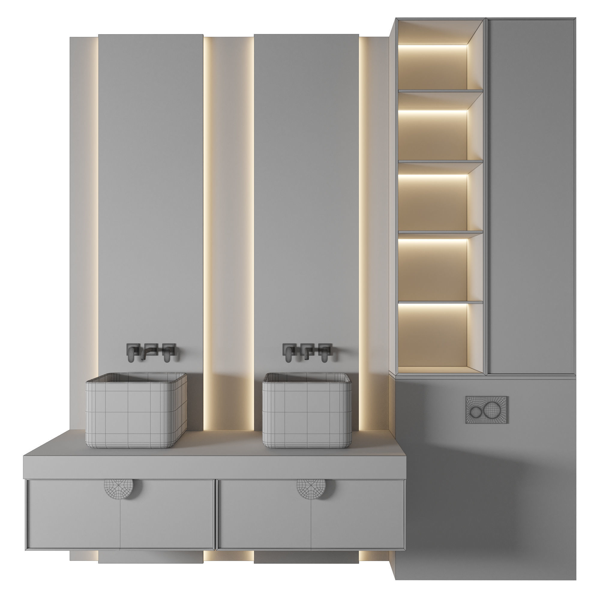 Luxury Bathroom 248 3D model_1