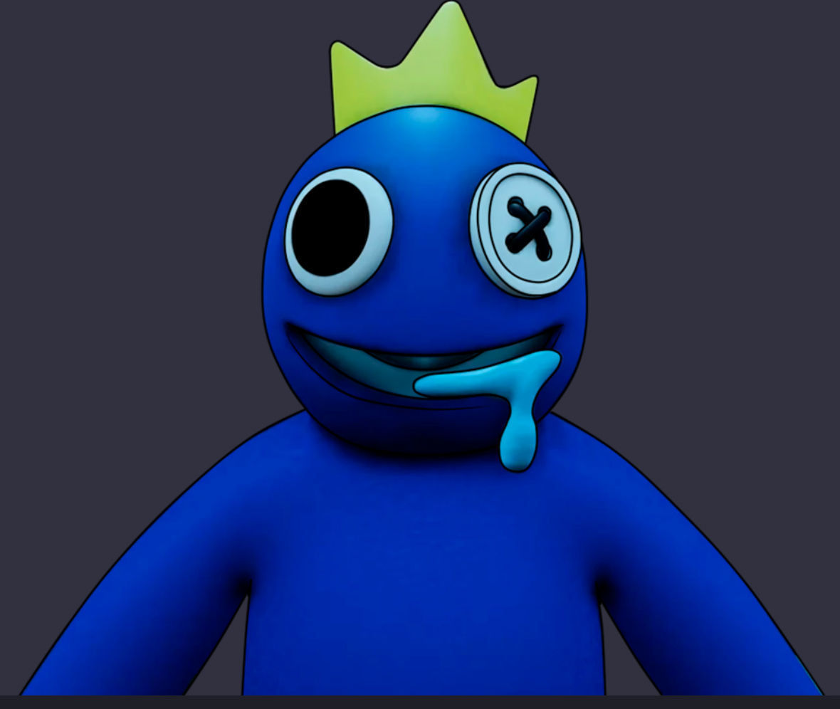 BLUE RAINBOW FRIENDS ROBLOX 3D print model_2