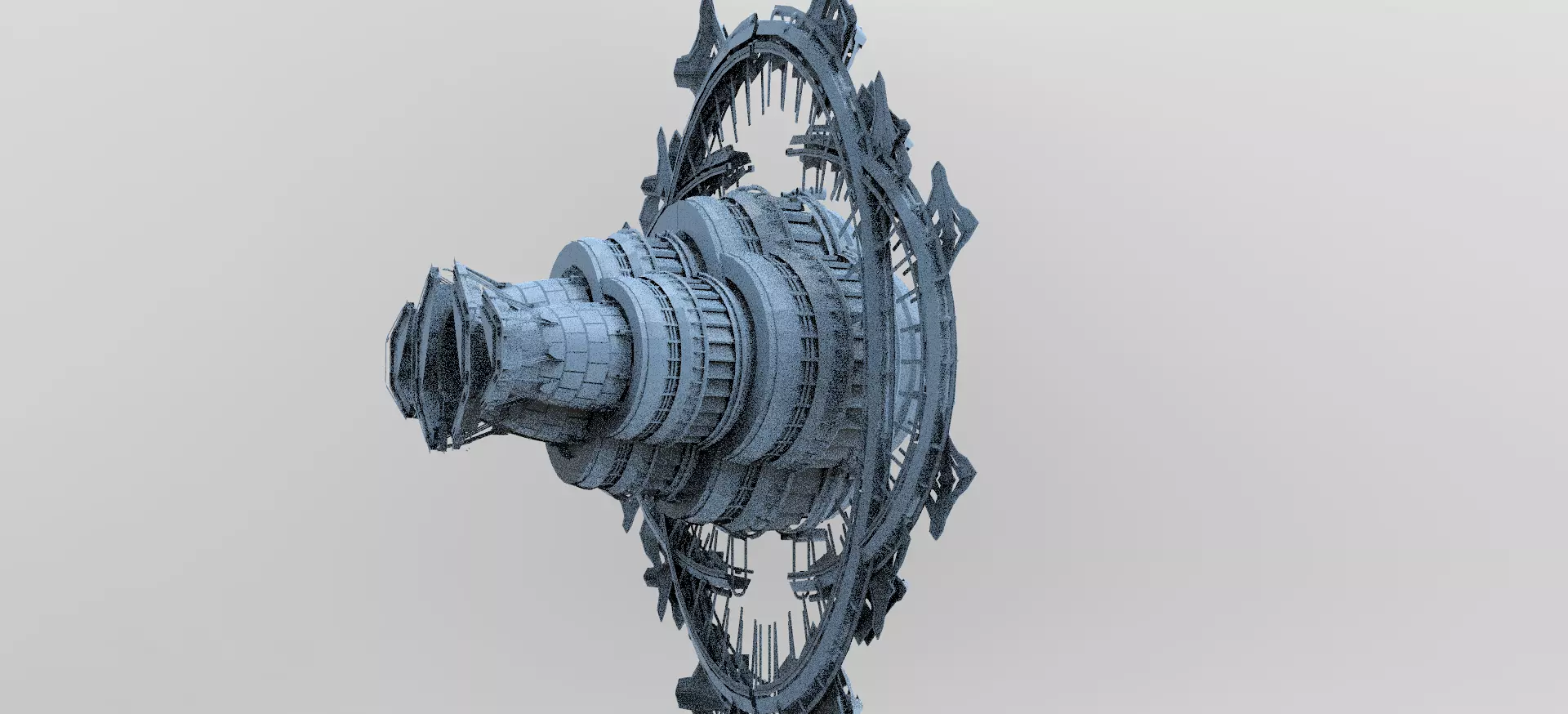 Sci Fi Alien Mountain array 2 3D model