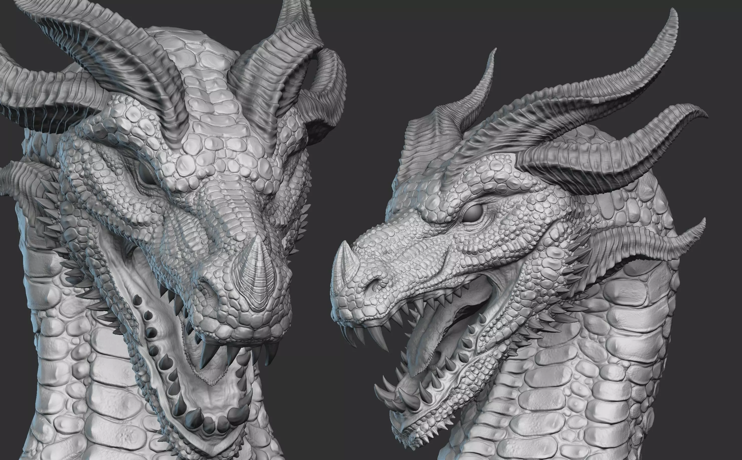 Dragon Head 02 3D print model_0