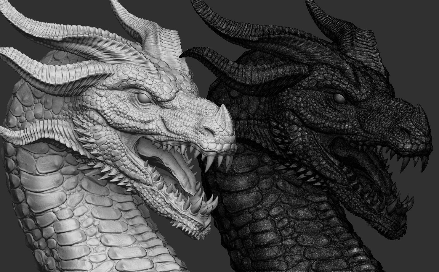 Dragon Head 02 3D print model_6