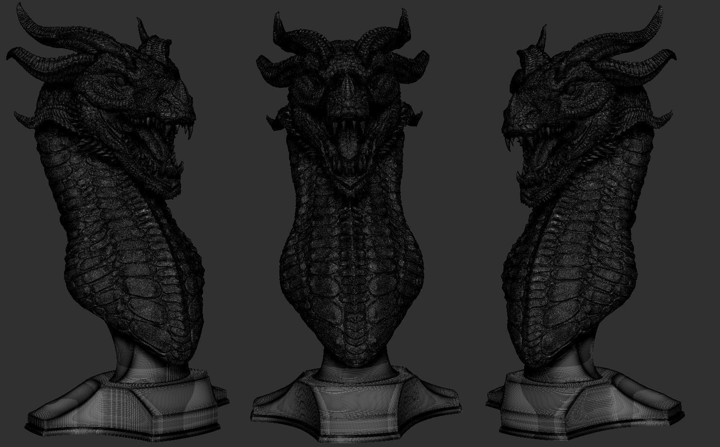 Dragon Head 02 3D print model_5
