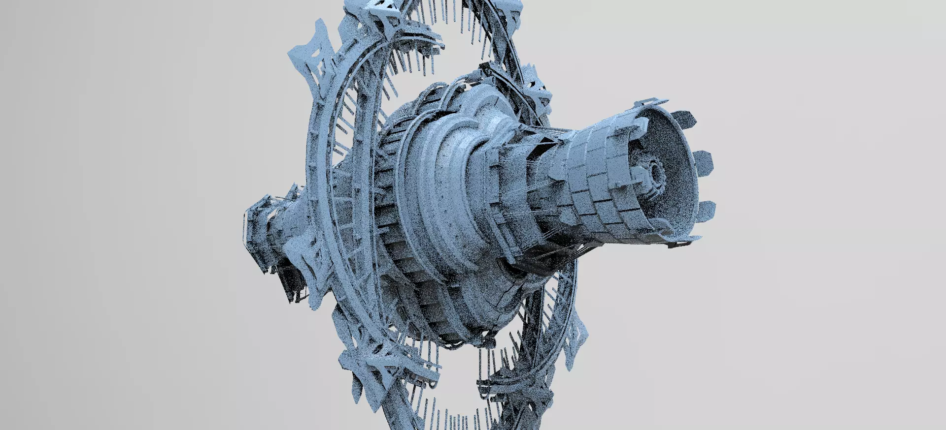 Alien cliff cloning facility 2 3D model_0