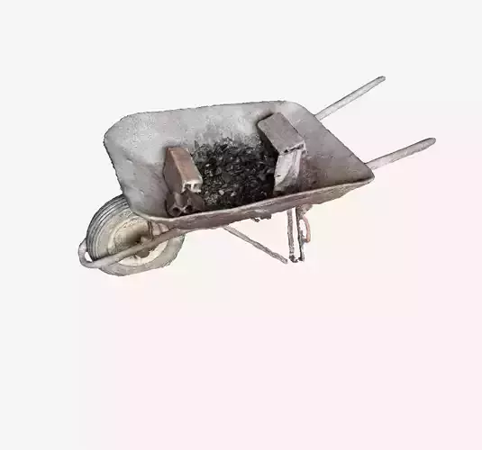 Wheelbarrow 3D print model