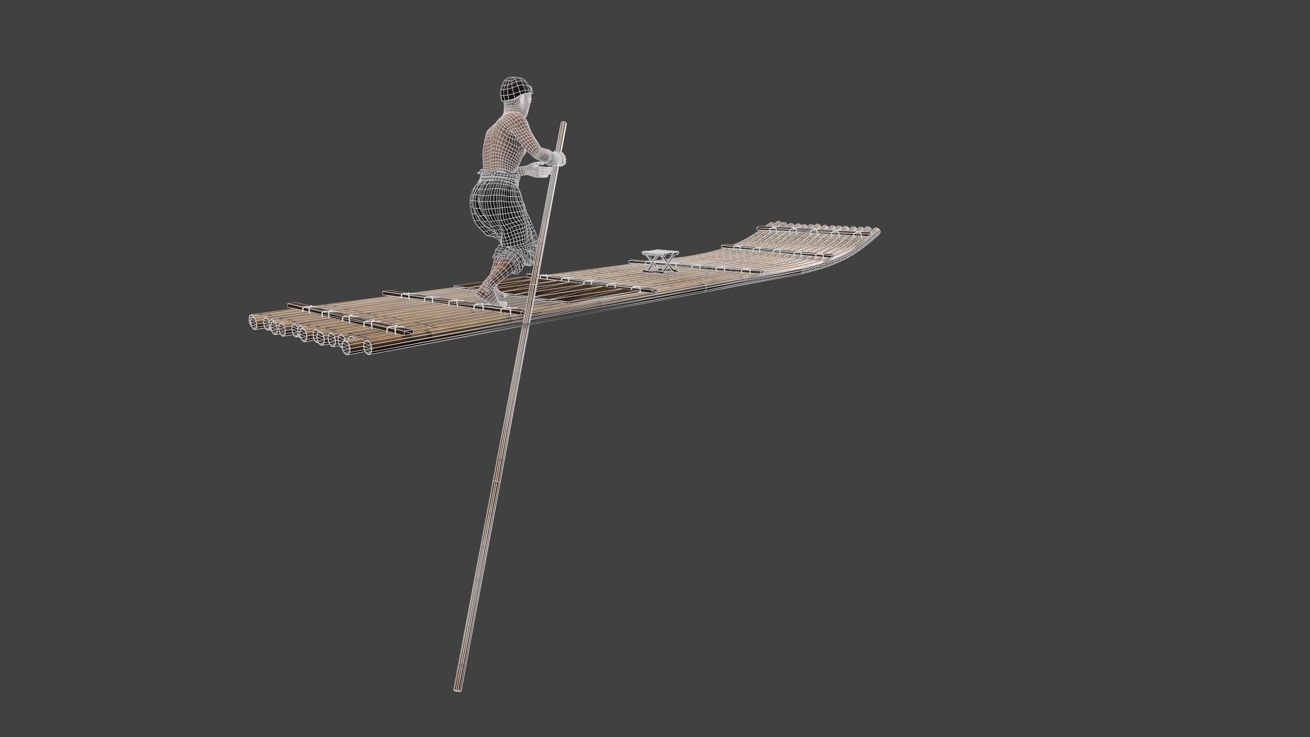 fisherman  boats Low-poly 3D model_10