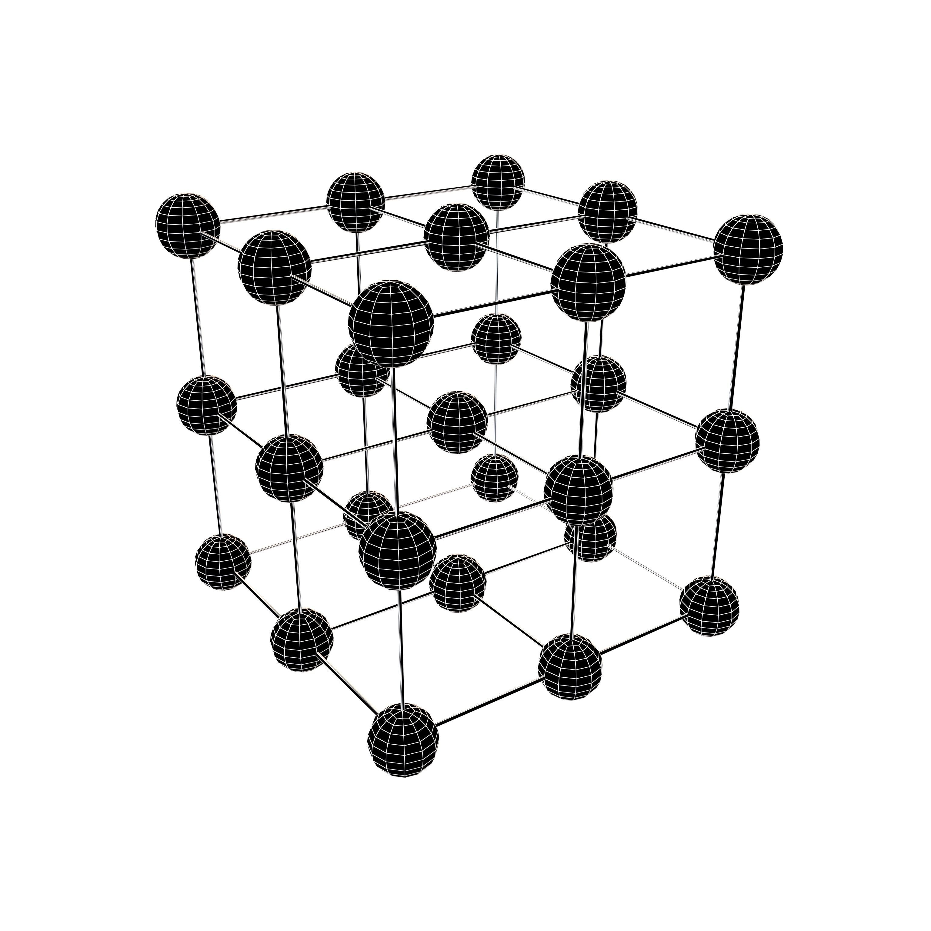 Lattice v1 003 Low-poly 3D model_7