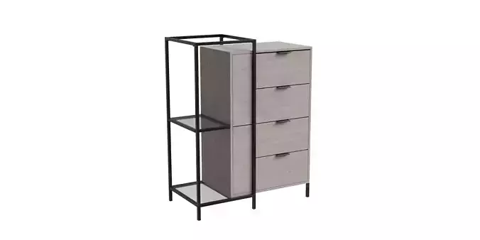 Modern Hybrid Shelf And Accent Chest