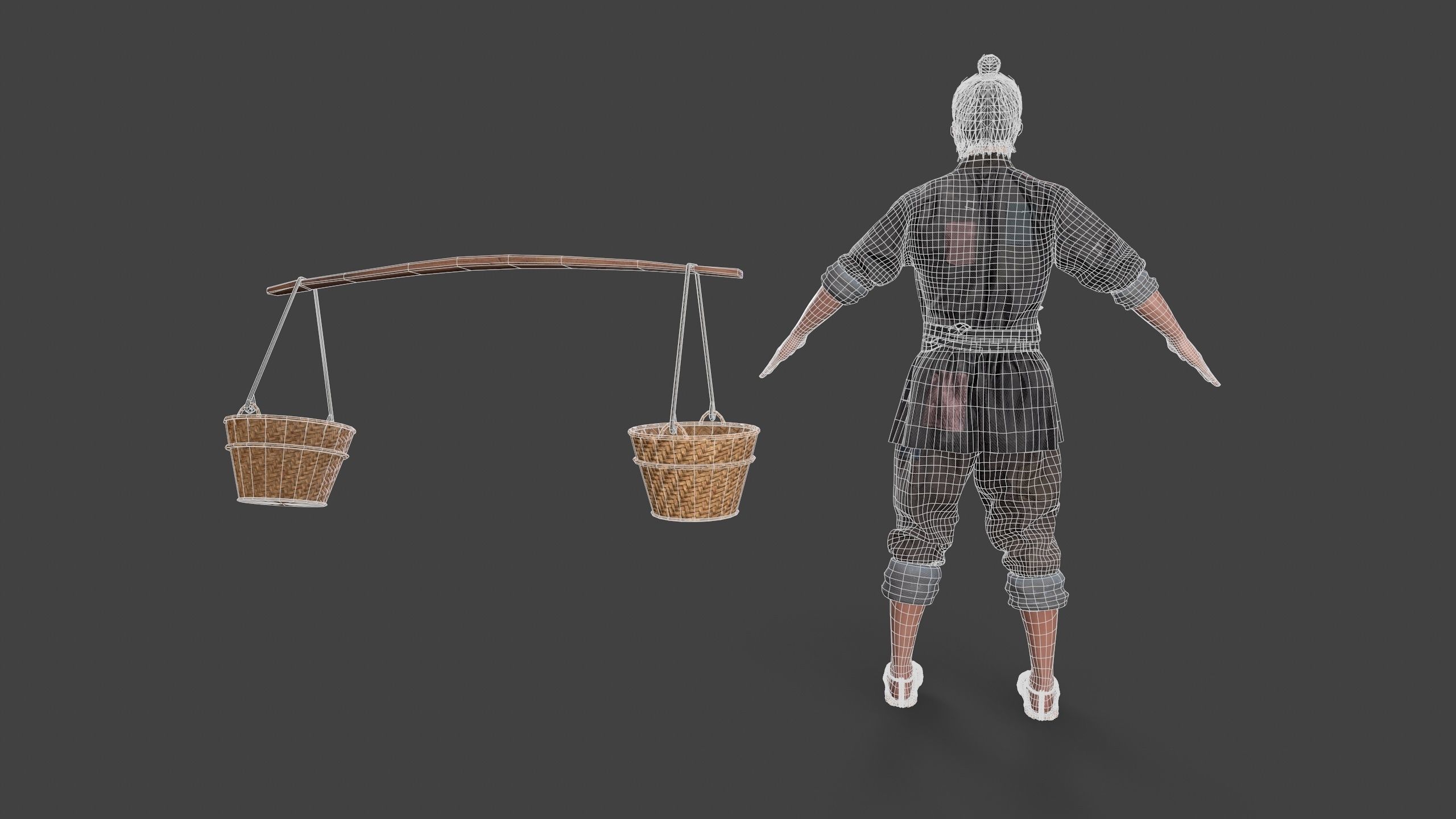 farmer Low-poly 3D model_12