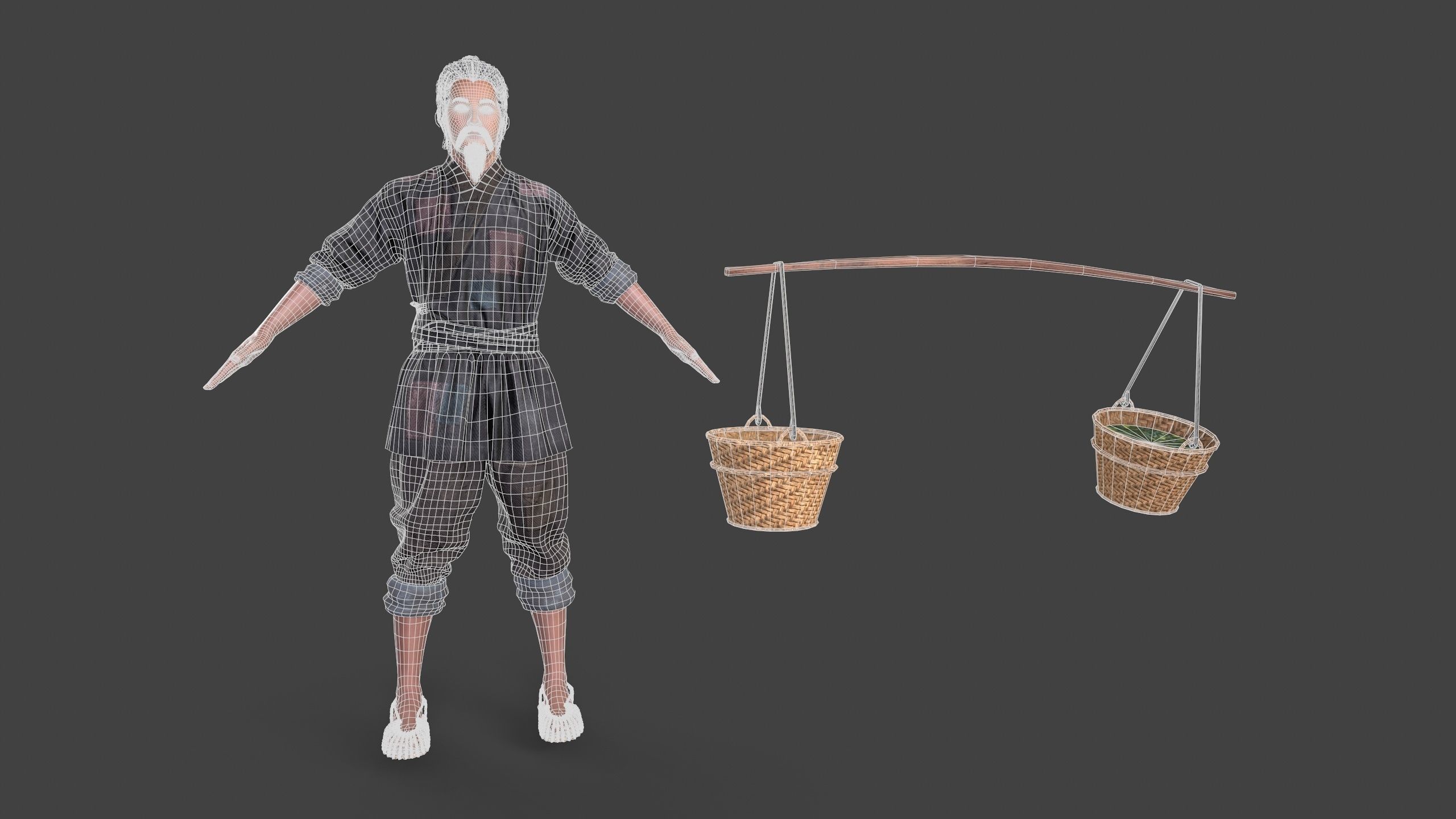 farmer Low-poly 3D model_11