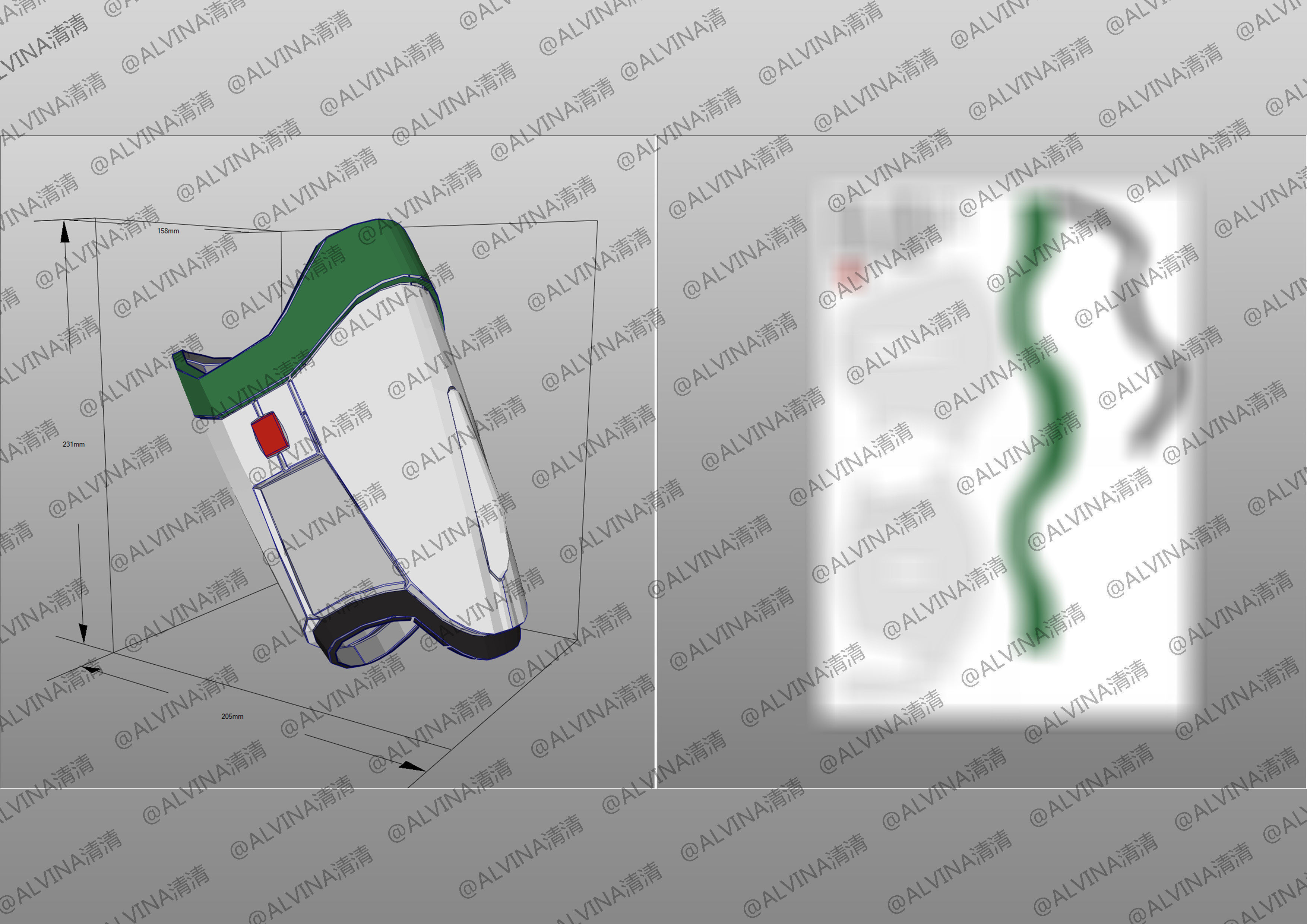 2022 Buzz Lightyear Armor pepakura Foam Full Low-poly 3D model_12