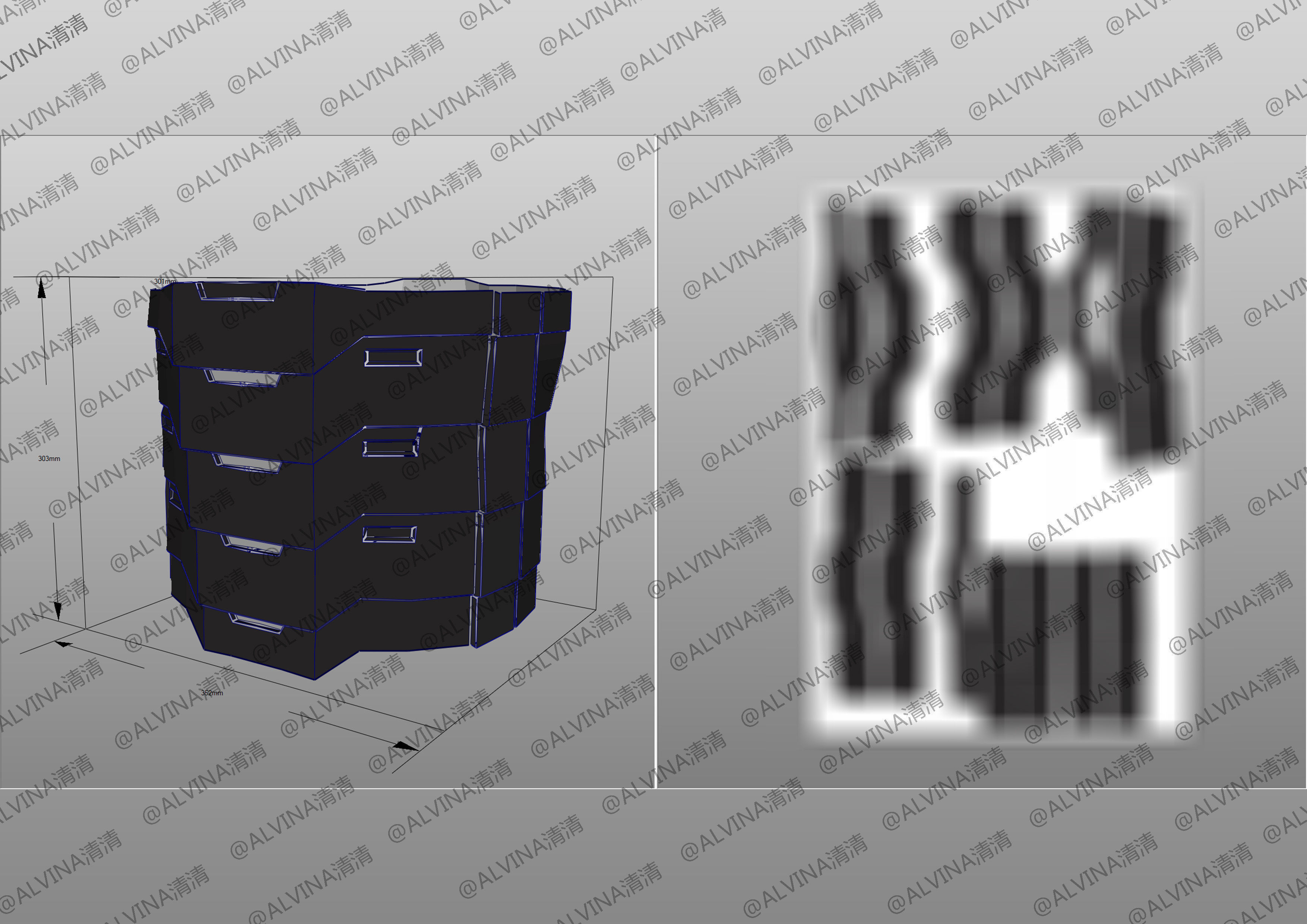 2022 Buzz Lightyear Armor pepakura Foam Full Low-poly 3D model_8